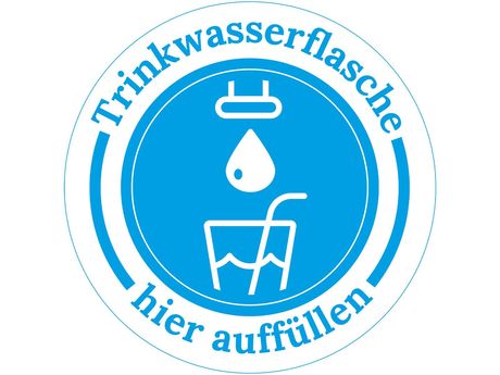 Logo zur Kennzeichnung von Trinkwasser Auffüllstationen